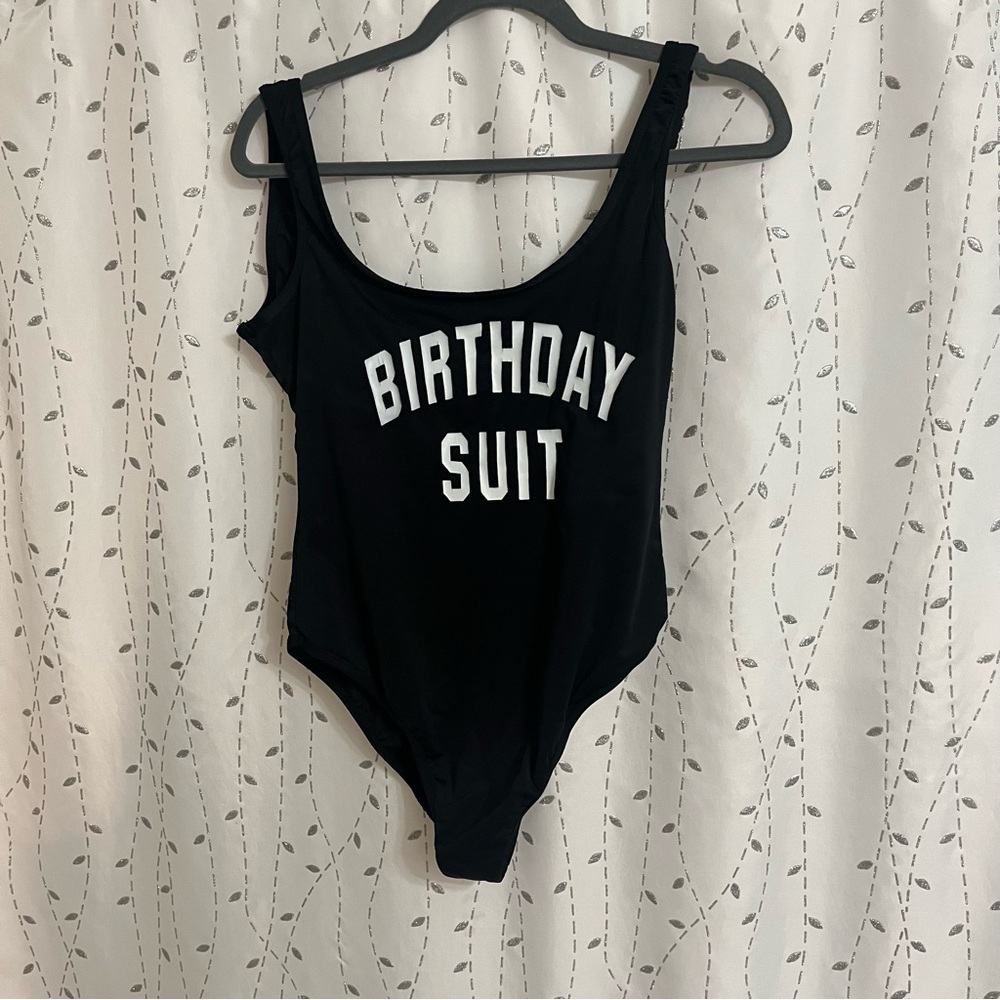 Black 'Birthday Suit' Swimsuit